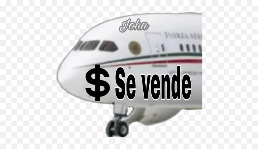 Avión Presidencial Stickers For Whatsapp - Airbus A380 Emoji,Emoji Avion