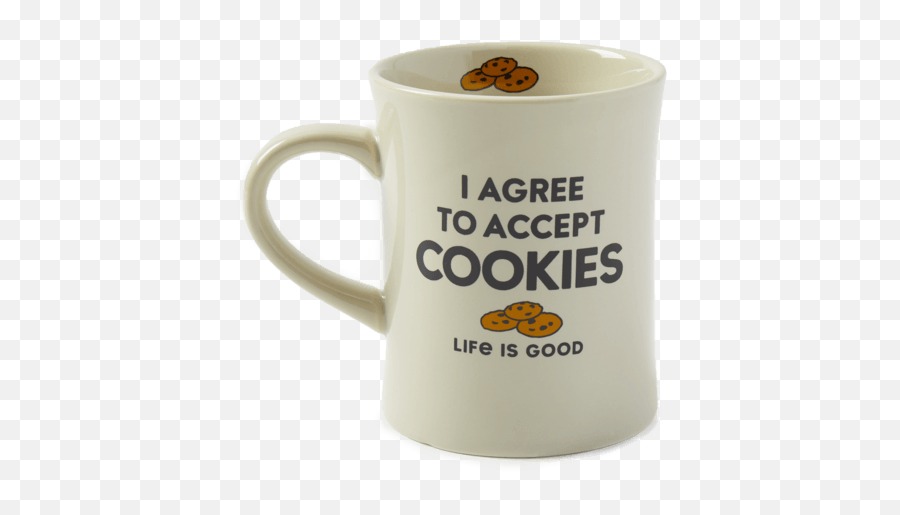 Accessories I Agree To Accept Cookies Diner Mug Life Is - Serveware Emoji,Easy Emoji Cookies