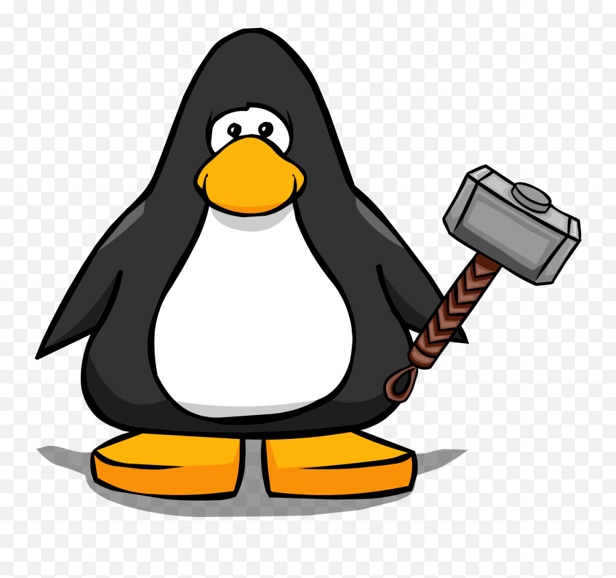 Mjolnir - Club Penguin Snorkels Emoji,Thor Hammer Emoji