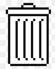 Trash Bin Computer Digital Sticker - 8 Bit Trash Bin Emoji,Trash Bin Emoji