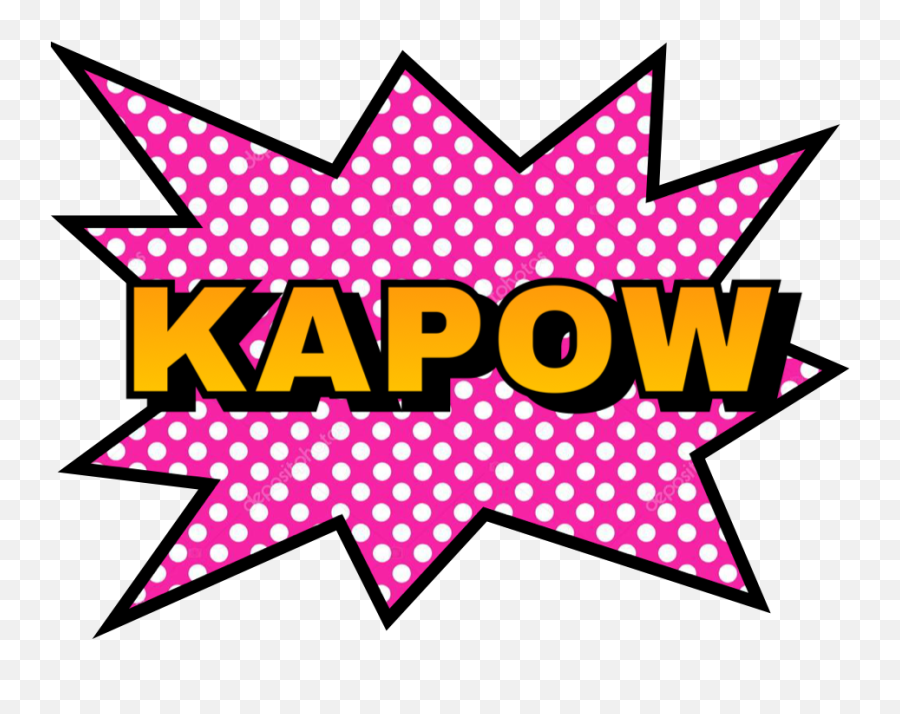 Kapow Popart Sticker - Bora Bora Emoji,Kapow Emoji