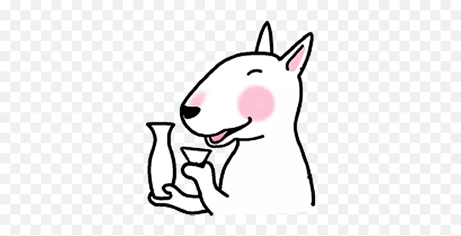 Bull Terrier - Stickers For Whatsapp Sketch Emoji,Bull Emoji Android