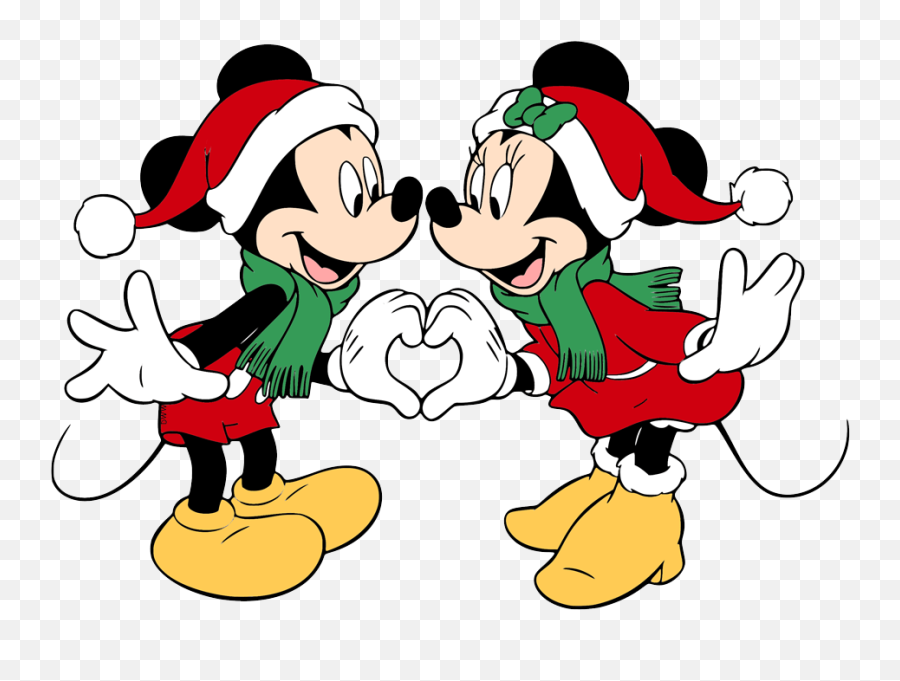 Mickey Mouse Png Christmas - Novocomtop Minnie Mickey Christmas Png Emoji,Disney Animated Emoticons Christmas
