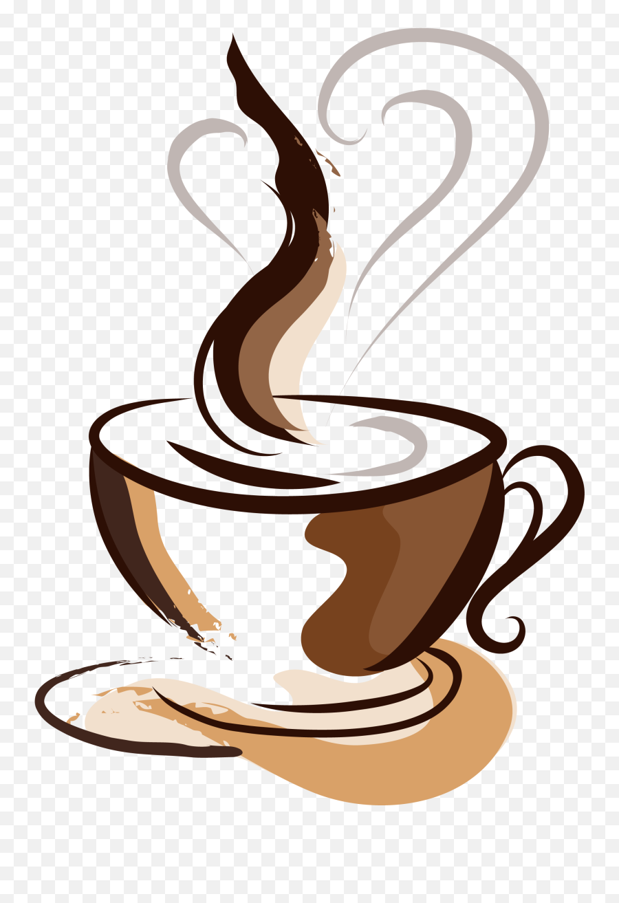 Download Brown Coffee Cup Painted Hand - Poster Coffee Shop Emoji,Soda Cup Emoticon
