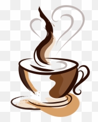 Download Brown Coffee Cup Painted Hand - Poster Coffee Shop Emoji,Soda Cup Emoticon