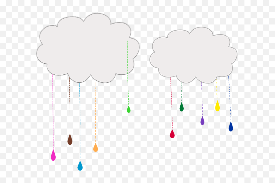 Rainbow Cloud Manipulated Image Designs - Taj Mahal Emoji,Rain Emojis Downloadable