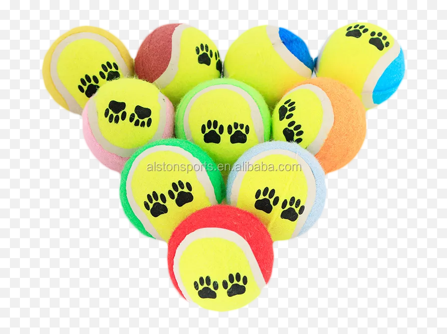 Dog Rubber Tennis Ball Tennis - Dot Emoji,Tennis Ball Emoticon