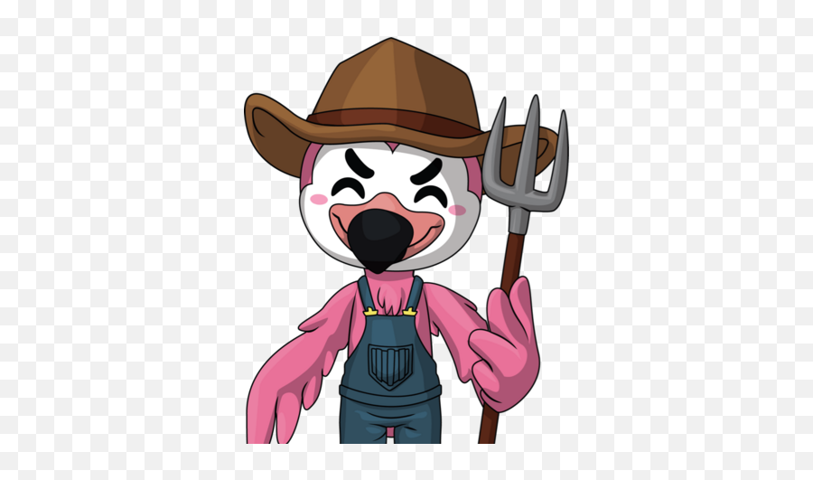 Farmer Flamingo The Youtooz Wiki Fandom - Farmer Flamingo Youtooz Flamingo Emoji,Flamingo Emoji