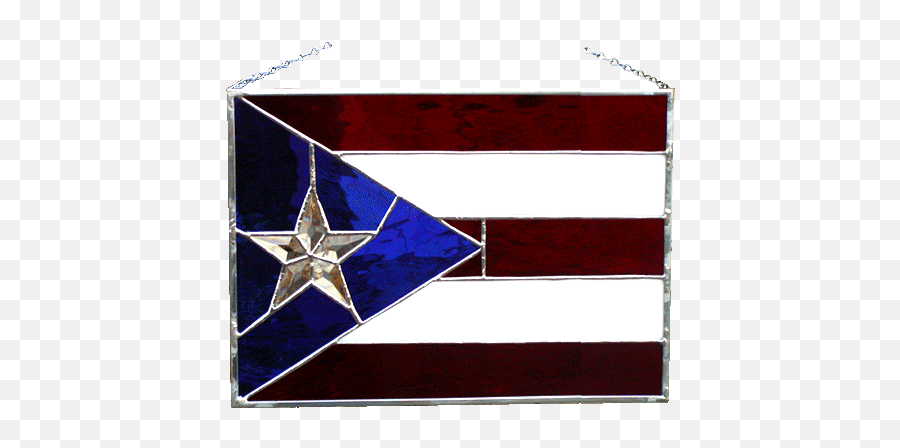 Puerto Rico Stained Glass Flag - American Emoji,Puerto Rico Emoji
