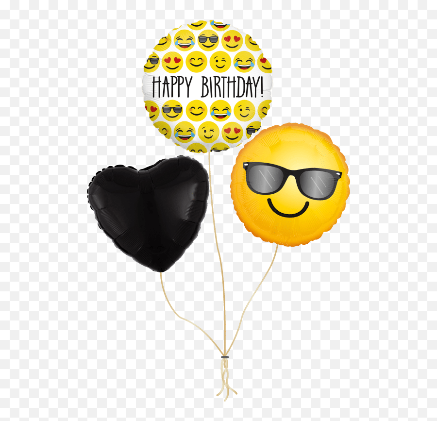 Ballonnen Tros U0027happy Birthday Emojiu0027,Birthday Emoji