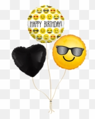 Ballonnen Tros U0027happy Birthday Emojiu0027,Birthday Emoji
