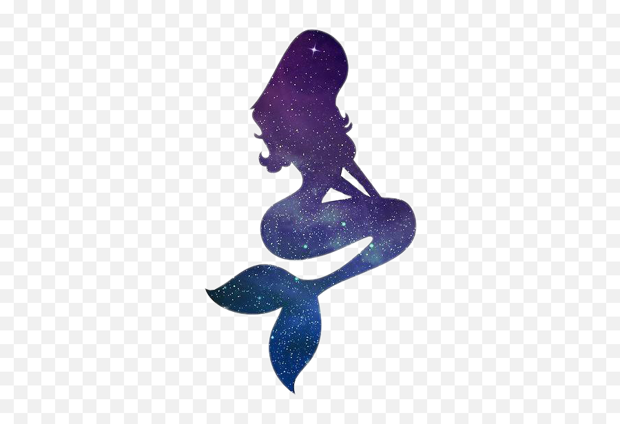 Mermaid Tail Sticker Challenge - Little Mermaid Silhouette Png Emoji,Mermaid Emoji