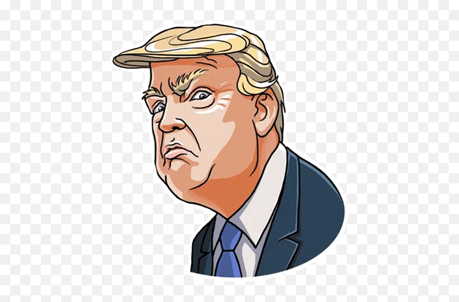 Trump Cartoon Stickers Stickers For Whatsapp Emoji,Trump Emoji Android