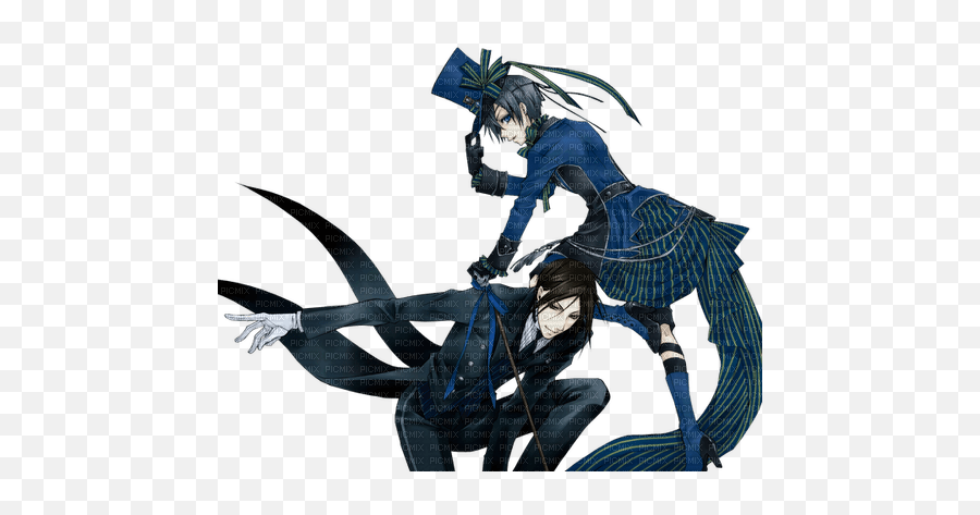 Ciel And Sebastian Ciel Phantomhive - Black Butler Fanart Emoji,Sebastian Emoticons Black Butler