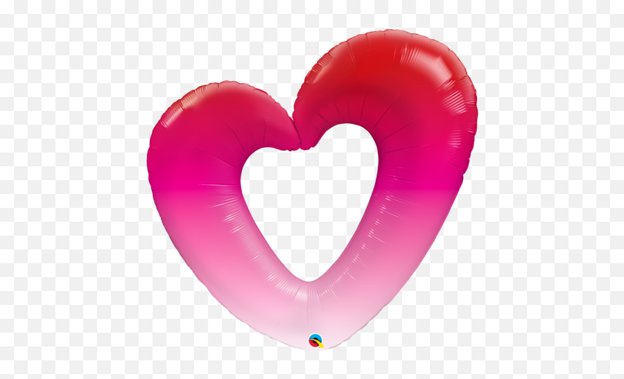 Supershapes - Qualatex Ombre Heart Emoji,Heart Emoji Pinatas