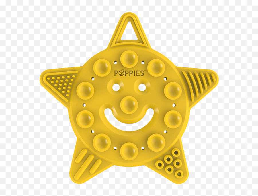 Smiley The Star Teether - Poppies Toys Emoji,Screwy Emoticon Animated Gif