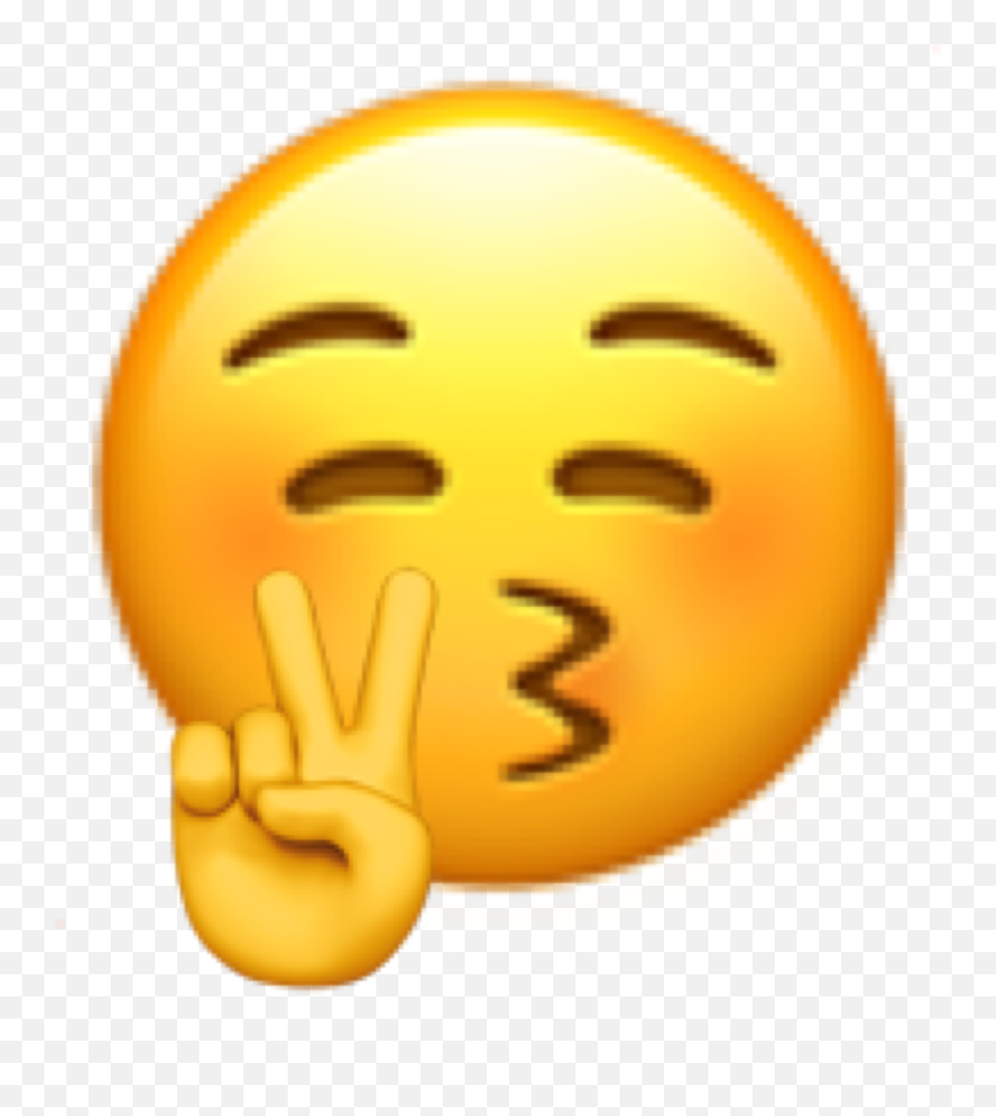 Emoji Bye Byeemoji Peace Peaceout - Peace Sign Kissy Face Emoji,Bye Emoji
