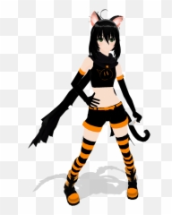 Mmd Black Cat Thief By Kanahiko - Fictional Character Emoji,Mmd Emotion Mask