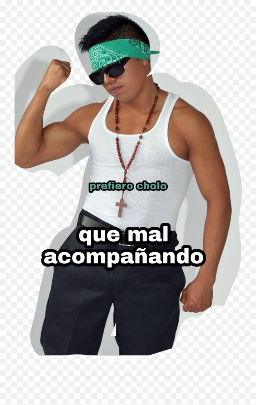 Cholo Sticker - Undershirt Emoji,Cholo Emoji