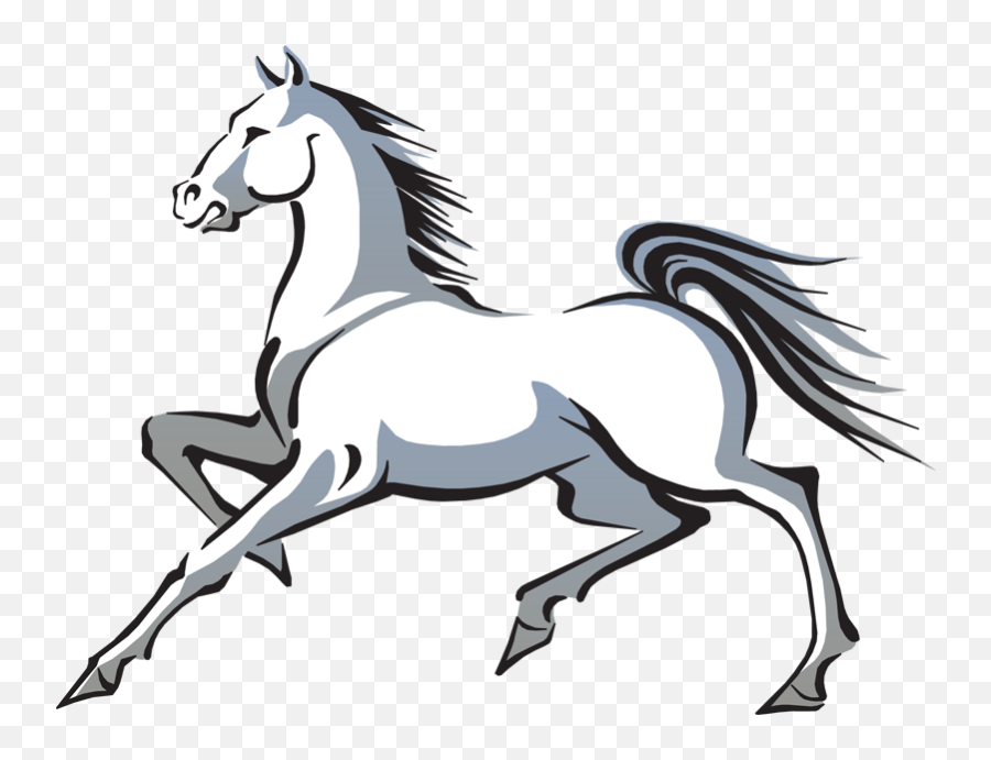 Free Horse Clip Art - Horse Black White Clip Art Emoji,Mustang Emoji
