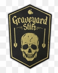 Large Graveyard Shift Patch - Design Emoji,Graveyard Shift Emojis