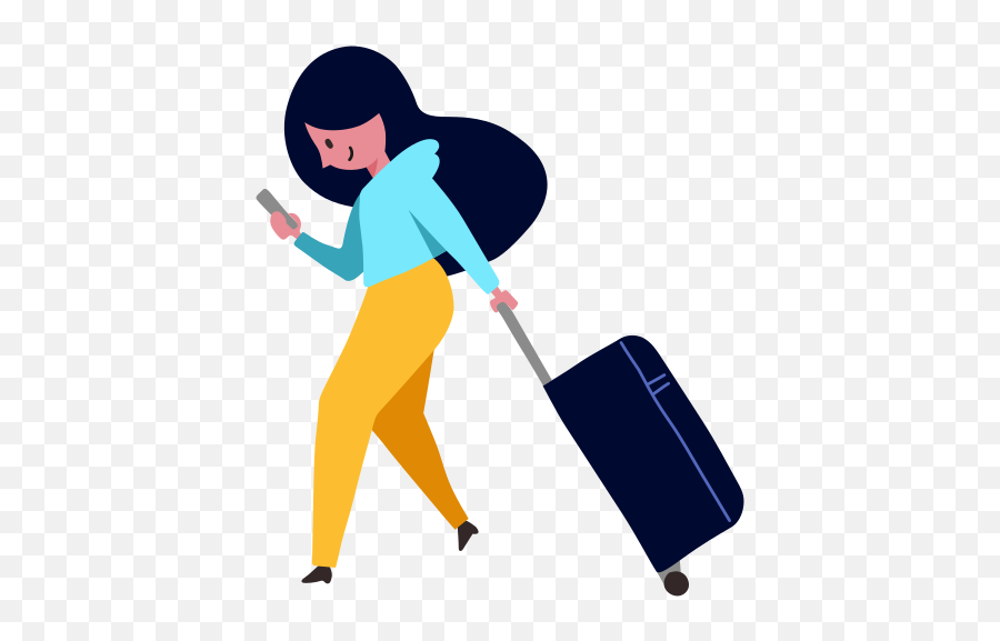 Traveling Woman Travel Bag Free Icon Of Streamlineicons Flat Emoji,Baggage Emoticon