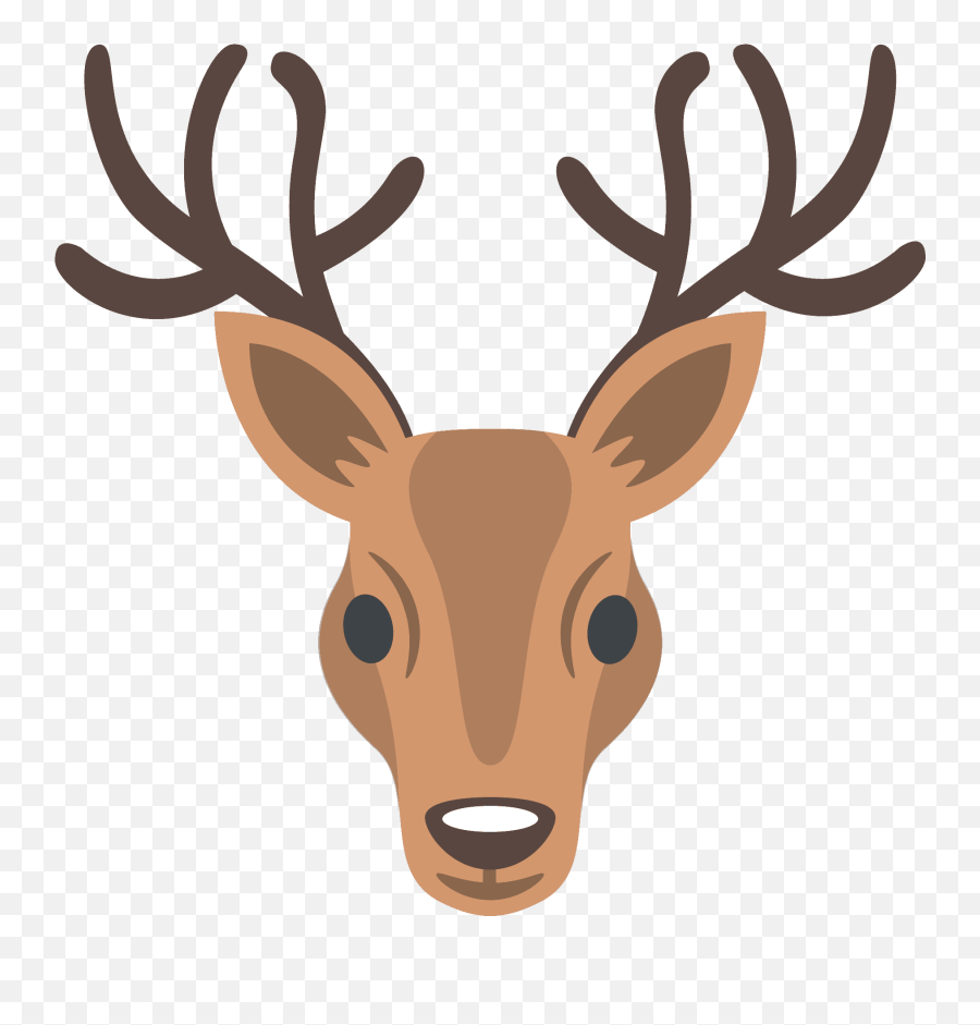 Download Deer Emoji Png - Deer Emoji Png Image With No Cartoon Deer Head Clipart,Horn Emoji