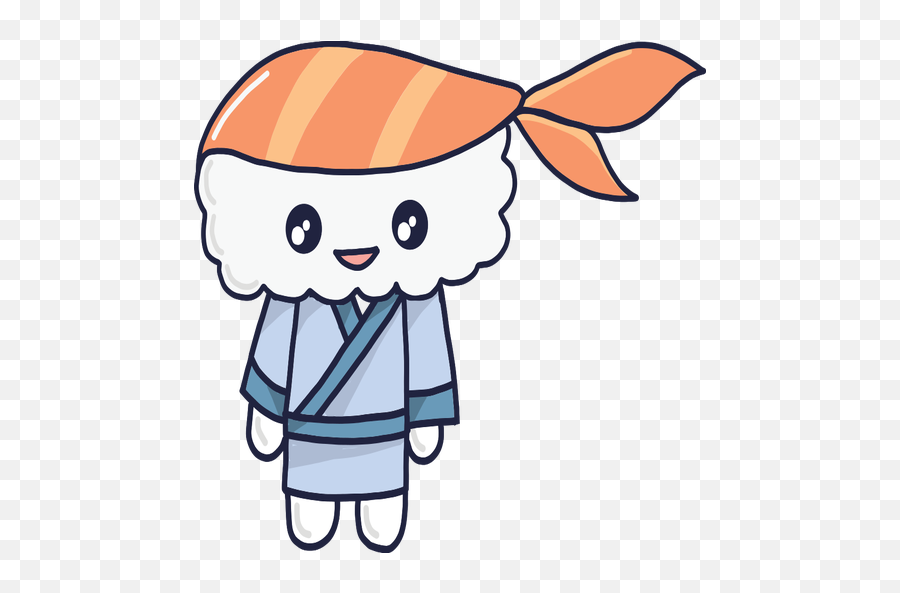 Smiley Kawaii Sushi Boy Cartoon - Transparent Png U0026 Svg Fictional Character Emoji,Eel Emoji