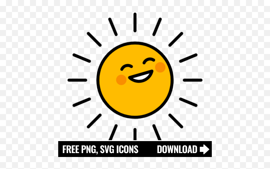 Free Sun Icon Symbol Png Svg Download Emoji,Summertime Emoticon