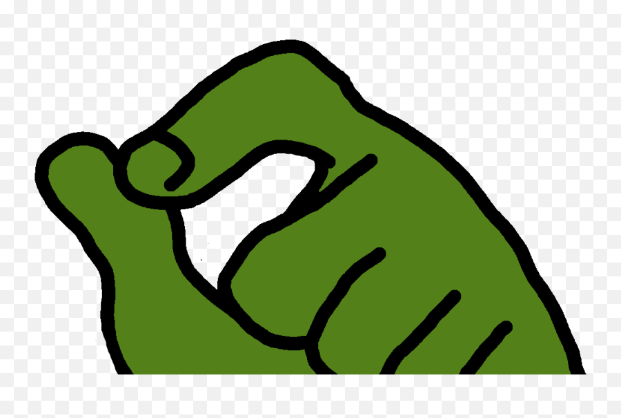 Pepe The Frog Meme 4chan Pol - Pepe The Frog Hand Full Smug Pepe Hand Transparent Emoji,Frog Emoji