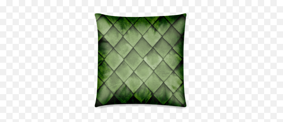 Green Texture Pattern Custom Zippered Pillow Case 18x18 Emoji,Emoticon Car Pillows