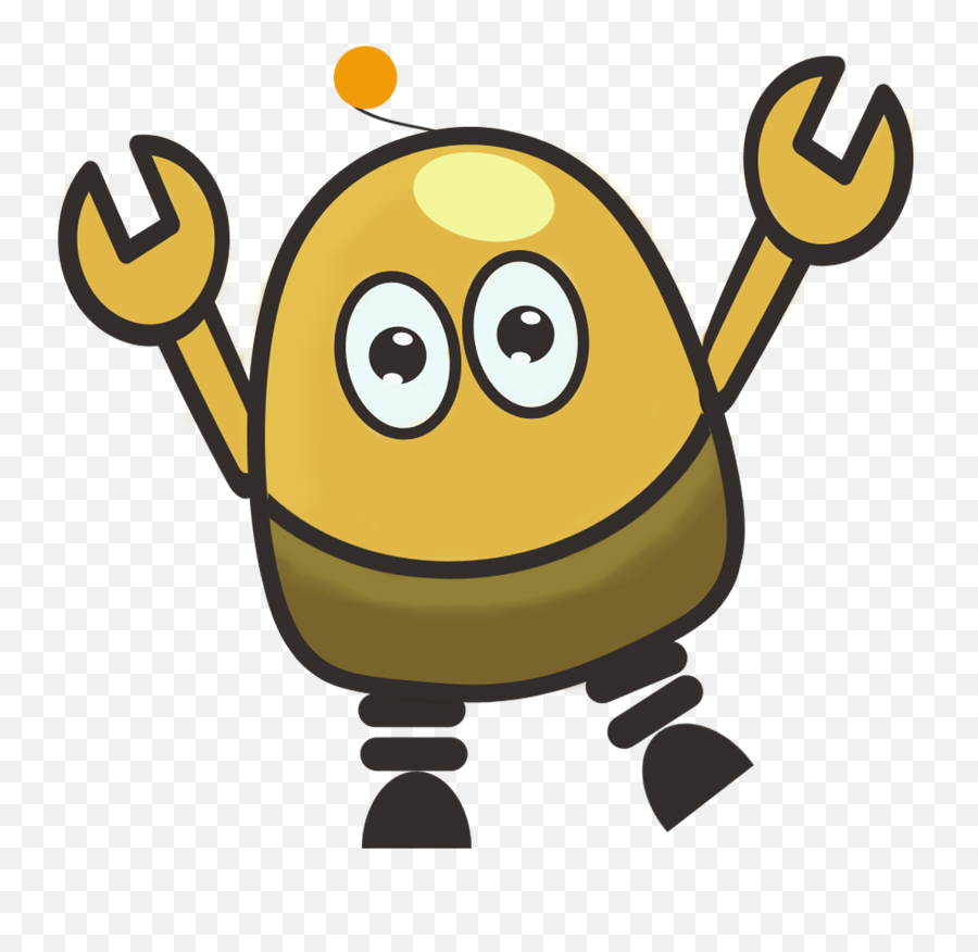 Robot Machine Yellow Drawing - Computer Emoji,Facebook Robot Emoticon