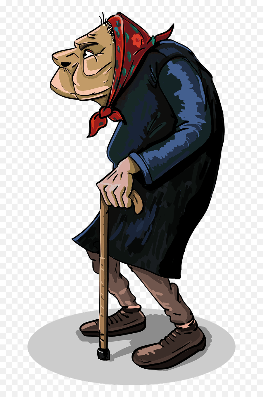 Old Woman Clipart Free Download Transparent Png Creazilla - Alte Frau Clipart Emoji,Old Lady Emoticon