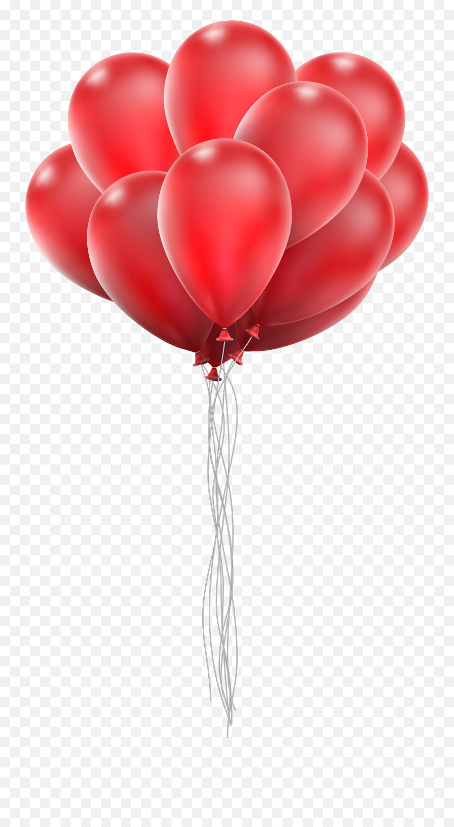 Balloon Bunch Png Clip Art Image - Red Balloon Tied To Anchor Emoji,Red Balloon Emoji