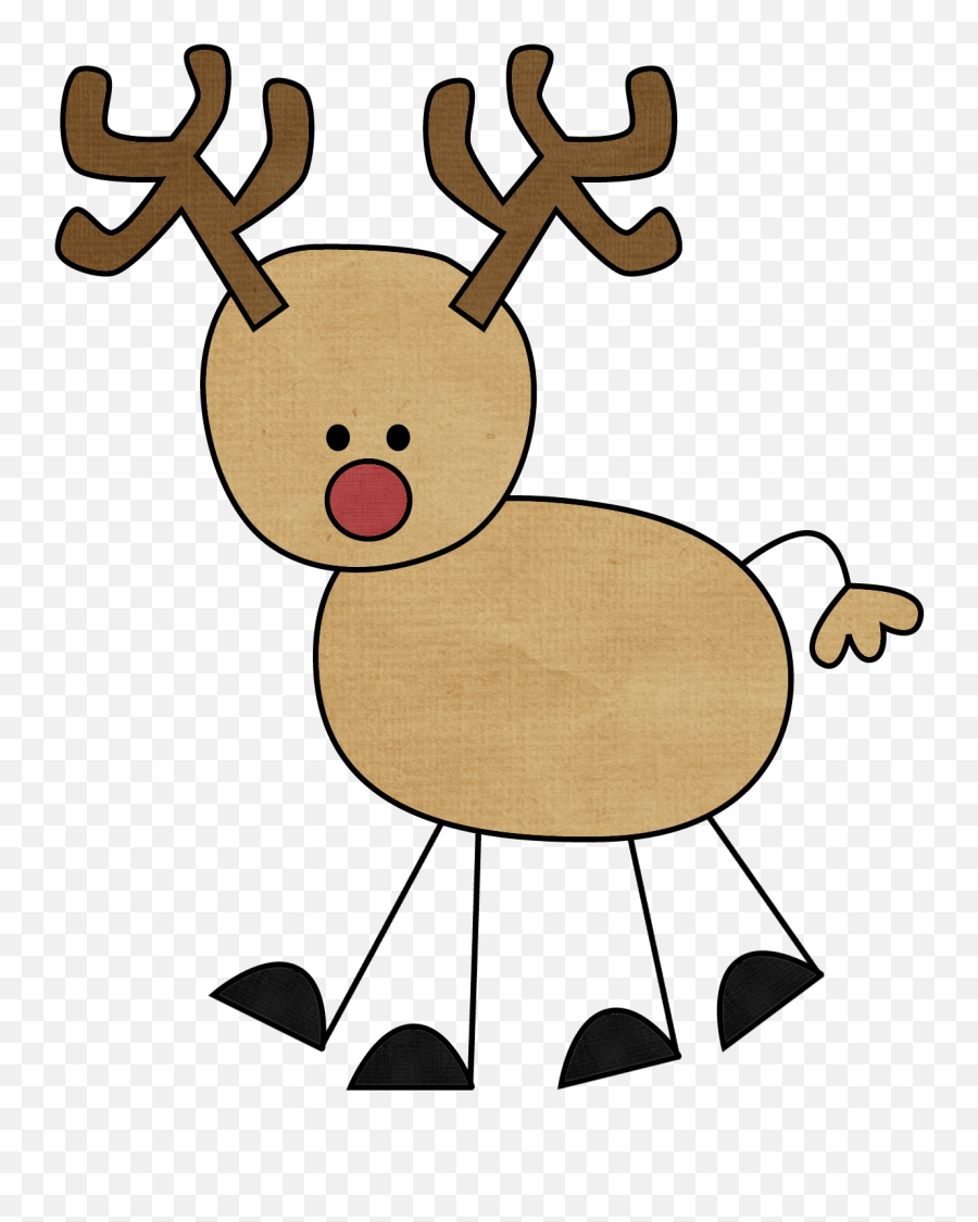 First Grade Fanatics Reindeer Freebies Reindeer Drawing - Reindeer Clipart Easy Emoji,Antler Emoji