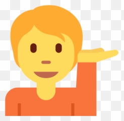 Person Tipping Hand Emoji - Happy,Sassy Hand Emoji