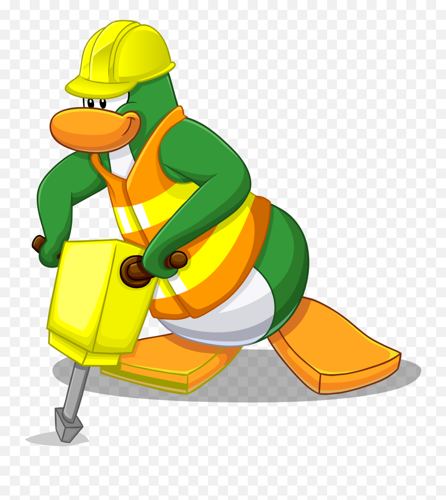 Construction Worker - Club Penguin Construction Worker Emoji,Construction Emojis