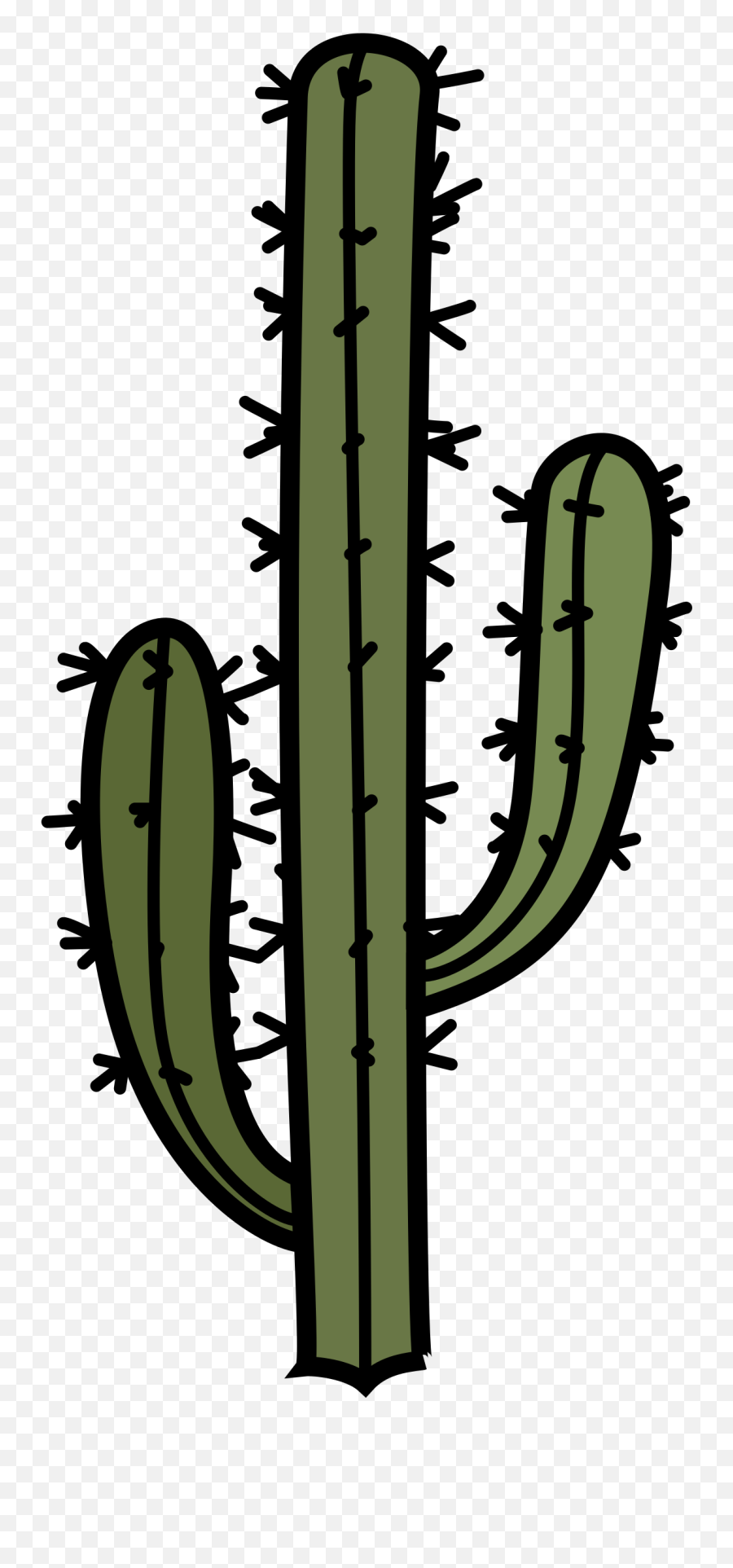 Big Image - Tall Cactus Clip Art Png Download Full Size Vertical Emoji,Cactus Emoji Transparent
