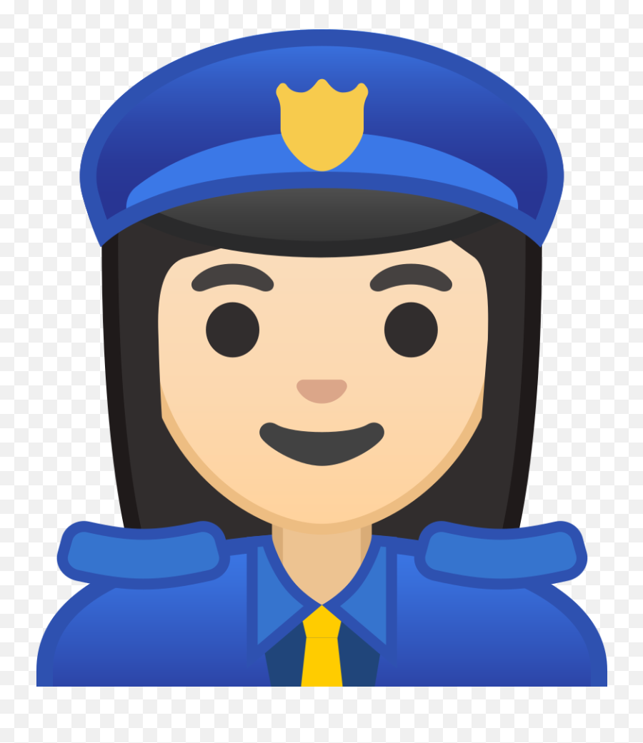 Man Police Officer Light Skin Tone Icon Noto Emoji People - Emoji Policier,Light Skin Emoji