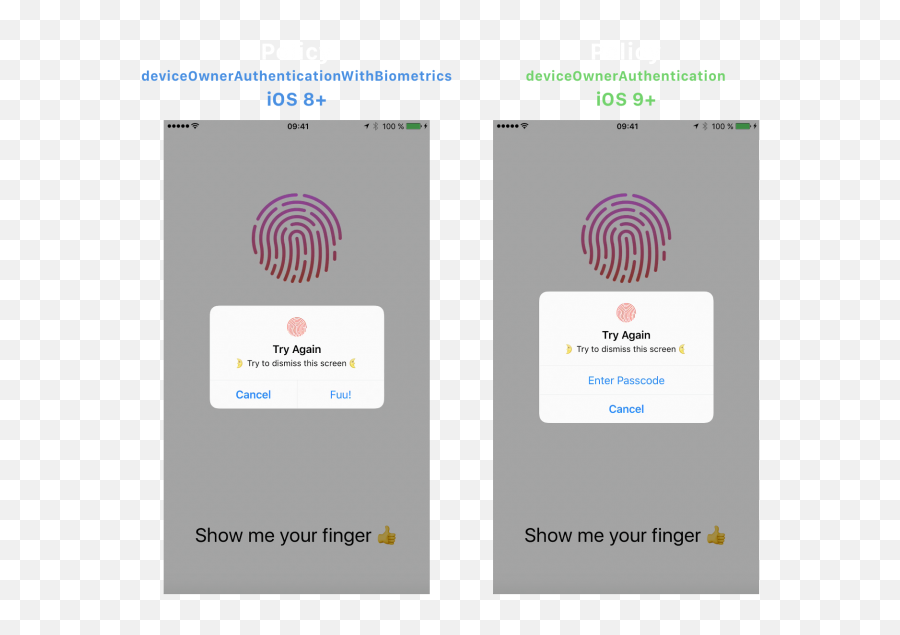 Touch Id Authentication Tutorial For Swift 3 Emoji,Fingerprint Emoji