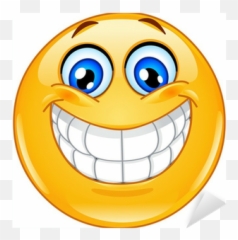 Big Smile Emoticon Sticker U2022 Pixers U2022 We Live To Change - Excited Smiley Face Emoji,Big Grin Emoji