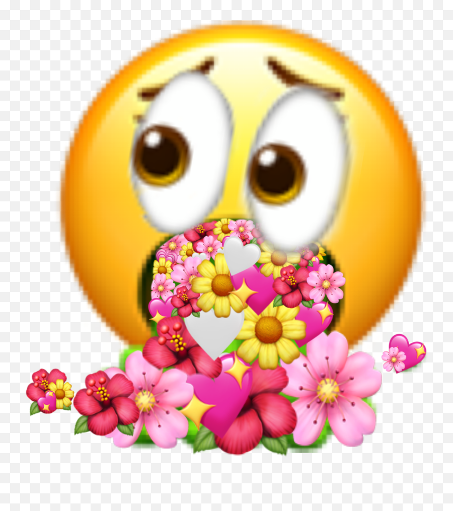 Flowers Emoji Sticker Positive Sticker - Happy,Positive Emoji
