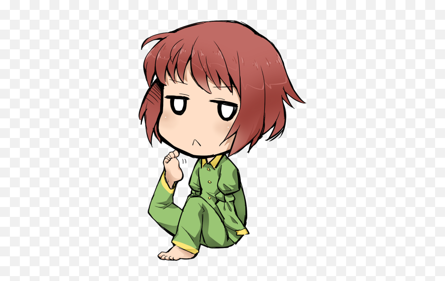 Image - Katawa Shoujo Rin Chibi Emoji,Anime Chibi Emotion