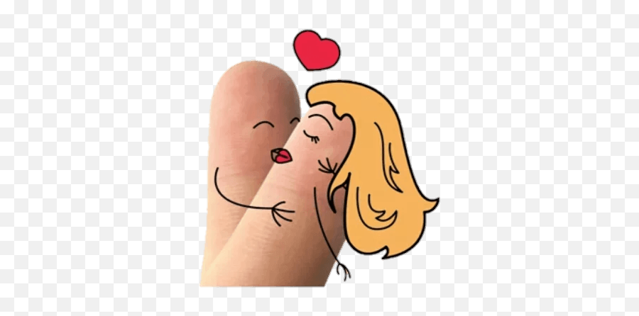 Fingers - Telegram Sticker Kiss Emoji,Tuagom Puffy Bear Emoticon
