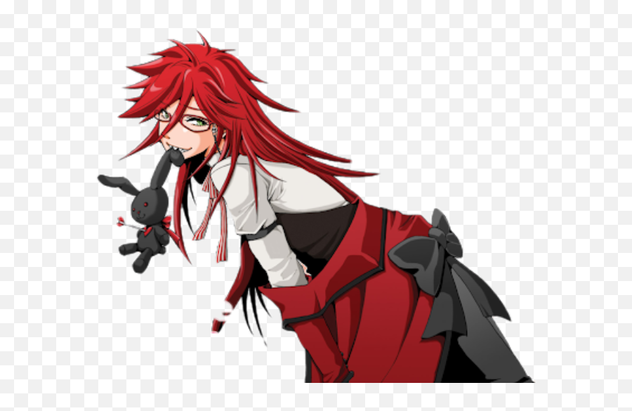 Grellsutcliff Grell Sticker - Black Butler Grell Render Emoji,Grell Sutcliff Emojis