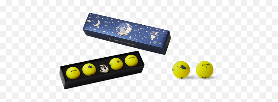 Marvel X Volvik Rabbit On The Moon Vivid Long Golf Balls 4pcs 3d Ball Marker - Smiley Emoji,Rabb.it Emoticons List