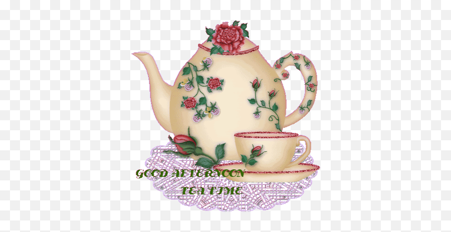 Top Teapot Stickers For Android U0026 Ios Gfycat - Beautiful Good Afternoon Tea Emoji,Kawaii Tea Set Emoji