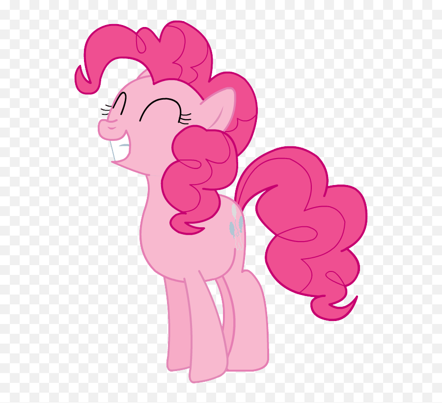 Pinkie Pie Jumping While Smiling Vector - Visual Fan Art Mlp Pinkie Pie Gif Emoji,100 Emoji Vector