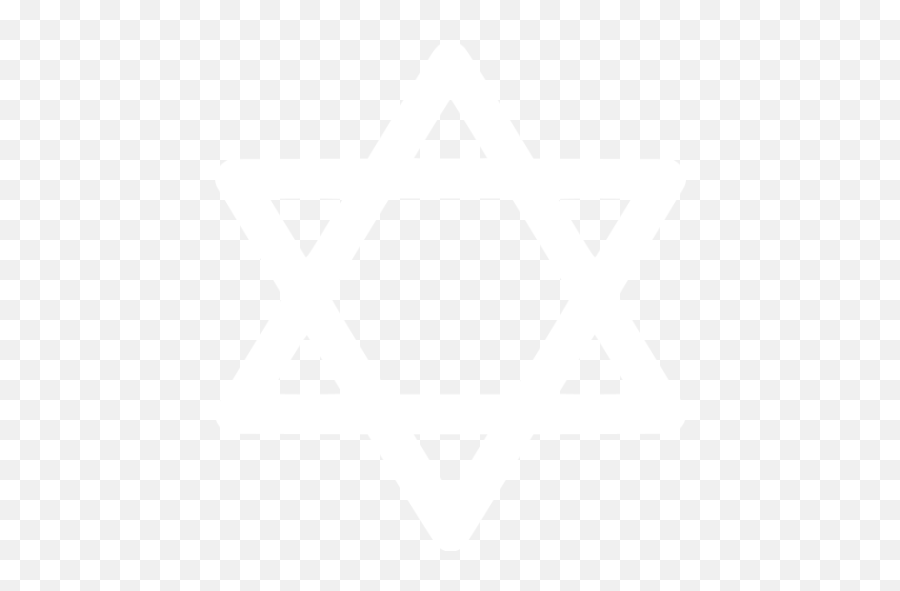 White Star Of David Icon - Transparent White Star Of David Emoji,Star Emoticon Black And White