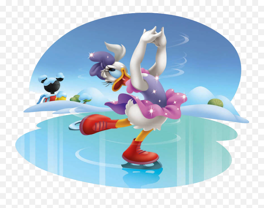 Ice Skater Png - Mickey Mouse Ice Skating Emoji,Figure Skateer Emoji